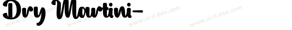 Dry Martini字体转换